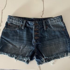 Lucky Brand Women's Frayed Hem Jean Shorts Size 0/25 NWT